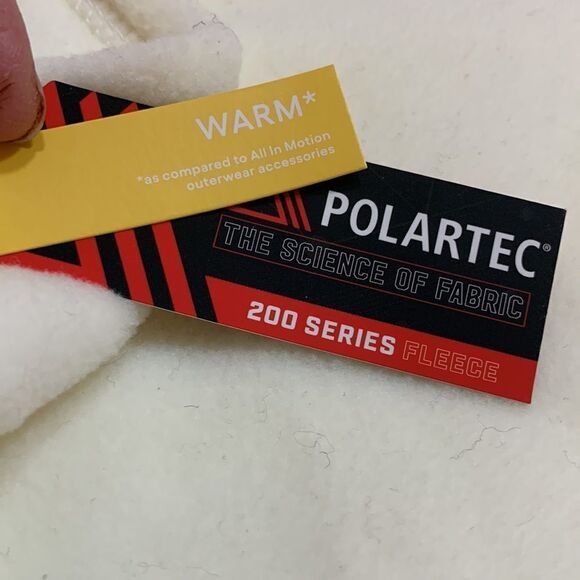 All In Motion Polartec cream color fleece scarf/gaiter - Picture 2 of 7